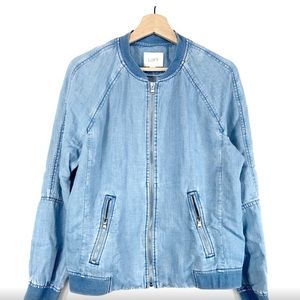 Loft Denim Bomber Jacket